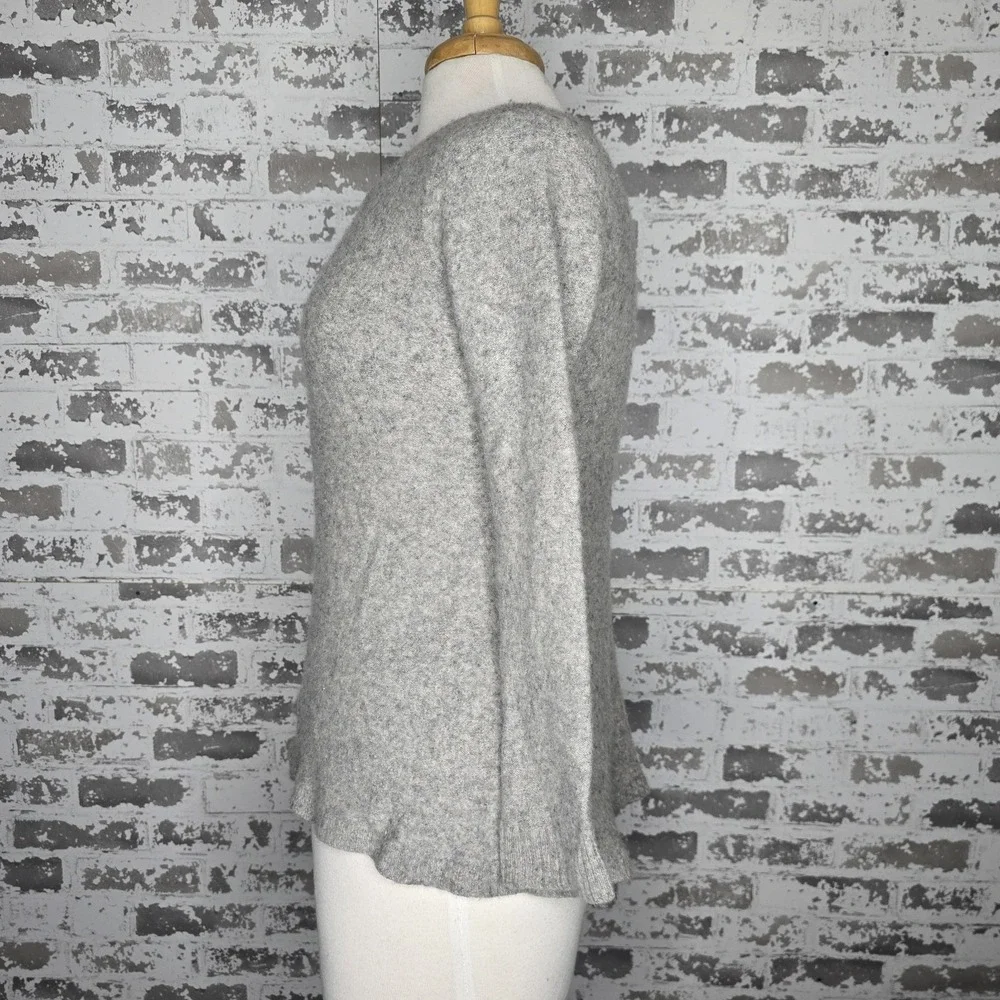 Chelsea & Theodore Cashmere Sweater Womens XL‎ Gray Zipper Pullover Long Sleeve
